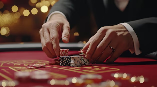 Blackjack table interface on mobile